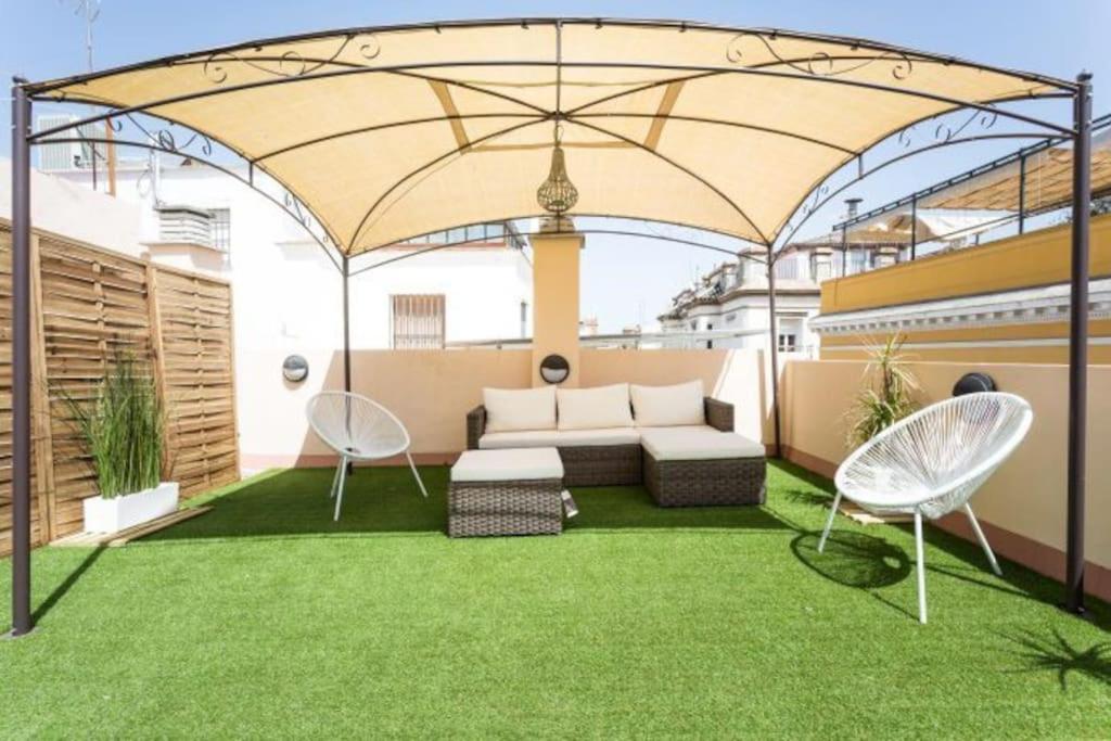 Esse Atico. Precioso Atico Con Terraza En Pleno Centro Leilighet Sevilla Eksteriør bilde
